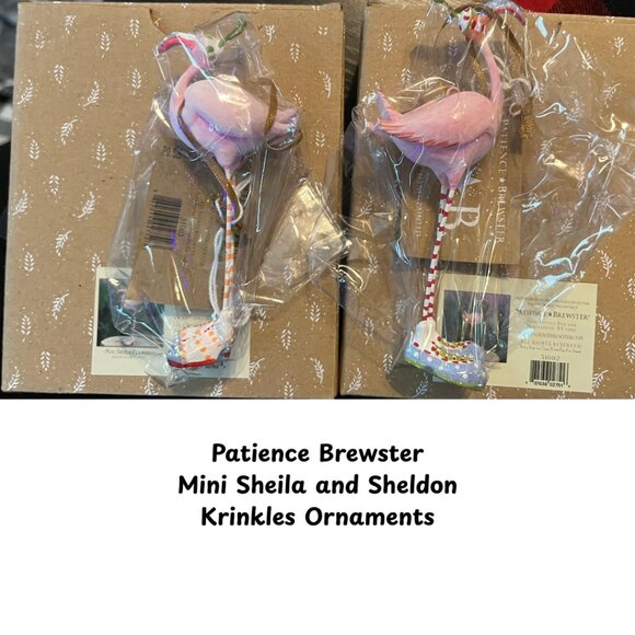 Patience Brewster Mini Sheila and Sheldon Krinkles Ornaments - Picture 1 of 1